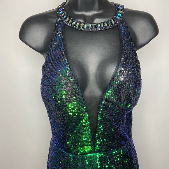 Green Cinderella Divine CR809 Formal Dress-Size 8 - Picture 4 of 7